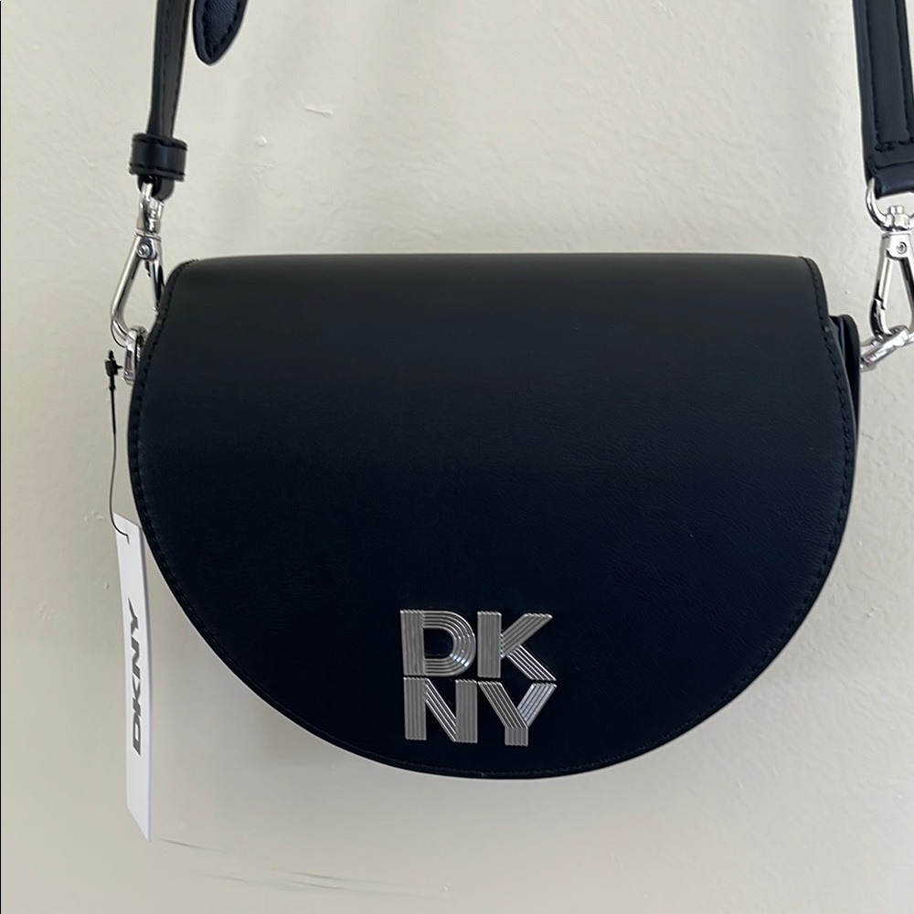 DKNY Black Crossbody Bag Sleek Minimalist Design